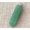 Кулон кам'яний шестигранний Зелений авантюрин 0,8*0,8*3,5см.