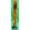 Бонг акрил подвійний розписного, помаранчевий (40 см)
