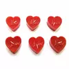 Свічки "Сердечка Love" (6 шт) червоні (14,5х10х2 см)