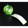 Японський скляний дзвіночок Фурін 8*8*7 см. Висота 40 см. Трава