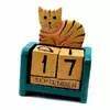 Календар настільний "Кіт" дерев'яний (9х7х4 см)