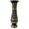 Ваза бронзова чорна (24,5х7,5х7,5 см)(Flower vase Glass Black Ord 10")