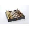SK4CRED шахи "Manopoulos", "Грецька міфологія",латунь, у дерев'яному футлярі, червоні34х34см, 3 кг