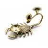 Підсвічник "Скорпіон" бронзовий (15,5х9х7,5 см)(Candle stand Scorpion Small)