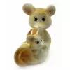 Мышка с мышонком фарфоровые (8,5х6х4 см)