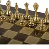 S34MBRO шахи "Manopoulos", Classic Metal Staunton Chess set with Gold & Silver Cheі, 36х36см, 4,8 кг