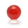 Куля кришталева на підставці червона (8 см)
