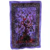 Панно настенное "Дерево жизни" хлопковое фиолетовое (118х80 см)