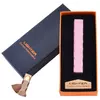 USB запальничка в подарунковій упаковці Lighter (Спіраль розжарювання) №HL-47 Pink