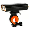 Велосипедний ліхтар LR-Y2Pro-2T6 DUAL MEGALIGHT, ALUMINUM, 1 кріплення, індикатор заряду, Waterproof, посилений акум.,