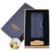 Електроімпульсна запальничка в подарунковій упаковці Lighter (Подвійна блискавка, USB) №HL-38 Black