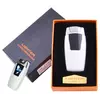 Електроімпульсна запальничка в подарунковій коробці Лев №HL-106 White