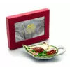 Подставка под чайные пакетики (TBP1070) "Пионы с бабочкой" (144 шт/ящ)