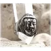Перстень "Boho" нержавіюча сталь розмір 20 - 22 Будда особа