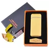 Електроімпульсна запальничка в подарунковій коробці Lighter №HL-109 Gold