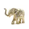 Слон резной алюминий (24х16,5х7 см)(Elephant Cut Big)