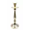 Подсвечник бронзовый "Серебро" (24,5х9,5х9,5 см)(Candle Stand 10" Nkl)