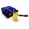 Турка бронзова позолочена бронзова у футлярі 0,7л. (19х9,5х11 см) (Turky Coffee Gold)