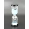Пісочний годинник "Коло" скло + пластик 30 хвилин Блакитний пісок