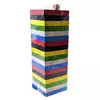 Гра настільна "Дженга" кольорова з кубиком (54 бруска) (22х7,5х7,5 см)