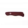 Накладка ручки ножа "Victorinox" передня, червона з сріблястим логотипом для ножів довжиною 111 мм.