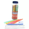 Ручка масляна Wiser "PRIDE" 0,6 мм банку/30шт, корпус mix, синя