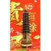 Пагода 9 ярусів силумін в бронзовому кольорі