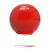 Куля кришталева на підставці червона (4 см)