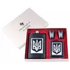 Подарочный набор Украина фляга/портсигар/стопки №TZ-26