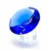 Кришталевий кристал на підставці синій (10 см)(6079)