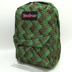 Рюкзак з кишенею "Куб", зелений, 42х30х13 см