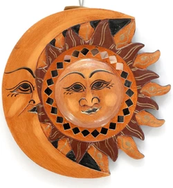 Дзеркало мозаїчне "Місяць-Сонце" (d-20 см)