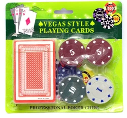 Покерний набір (17х16,5х2 см)(20 фішок)