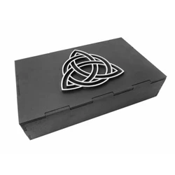 Шкатулка Тріквітер на 3 колоди карт (чорна)