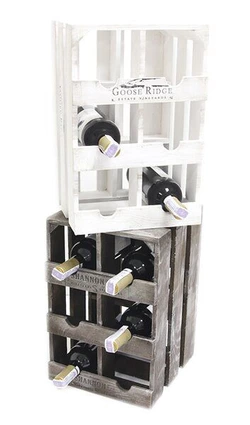 Підставка для вина на 6 пляшок "Ящик", вертикальний