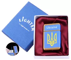 Запальничка в подарунковій коробці Україна (Гостре полум'я) №UA-21-3