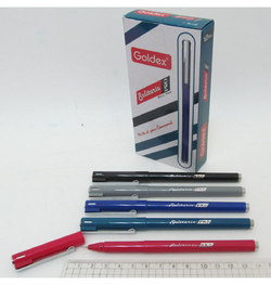Ручка масляна Goldex "SOLITARIO Pro # 902" Індія 0,7мм 10км синя