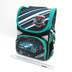 Рюкзак коробка "Sportcar" 13,5" 34*26*14,5 см, 3 відд., ортоп., светоотраж.
