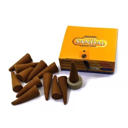 Super Sandal dhoop cones (Супер Сандал) (15 гр.) (Satya) (12 шт/уп) масала конуси