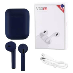 Бездротові навушники V33 5.0 з кейсом, dark blue