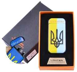 Електроімпульсна запальничка в подарунковій коробці Ukraine №HL-115-1