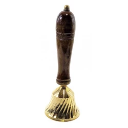 Дзвіночок бронза з дерев'яною ручкою (18х6.5х6.5 см)