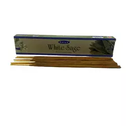 White Sage premium incence sticks (Біла Шавлія) (Satya) пилкові пахощі 15 гр.
