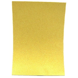 Фоаміран EVA 1.7 ± 0.1MM "Жовтий" IRIDESCENT HQ A4 (21X29.7CM) з клеєм, 10 лист./П./Етик.