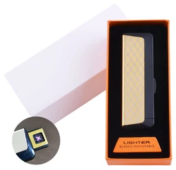 Електроімпульсна запальничка в подарунковій упаковці Абстракція (Подвійна блискавка, USB) №HL-61-3