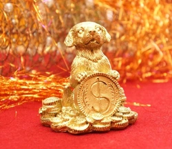 Собачка з символом під бронзу №1