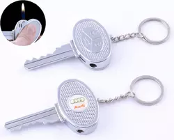 Запальничка кишенькова ключ авто AUDI (звичайне полум'я) №4202-3