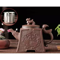 Чайник "Античний дракон" коричневий 600мл. 18,5*8,5*14см.