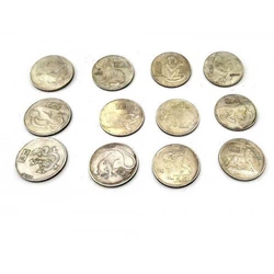 Монети колекційні "Гороскоп" (d 3,8 см) (н-р 12 шт)
