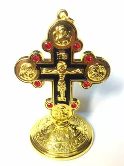 Хрест Автомобільний (золото) 9 см